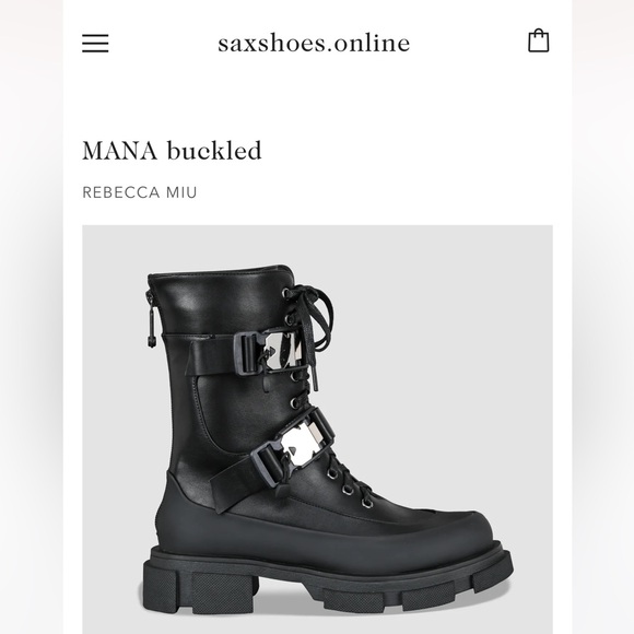 Rebecca Miu Autumn Black Boots size 8.5 - Picture 8 of 8